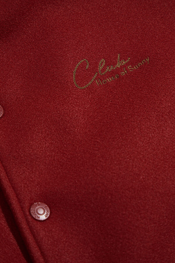 Burgundy Women's Jacket 4
