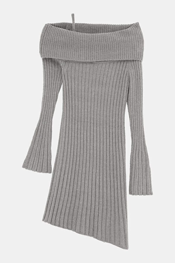 Grey Mini Women's Dress