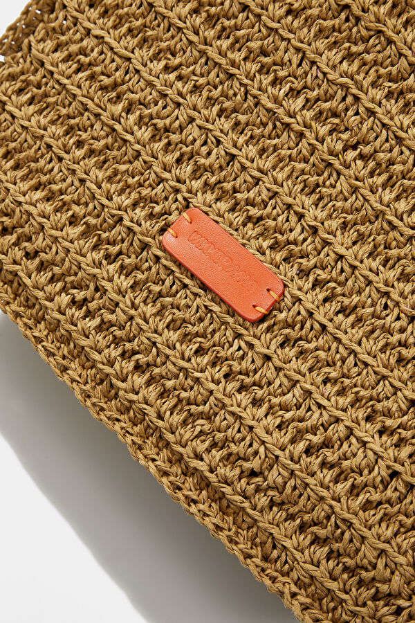 Orange Raffia Bag 5