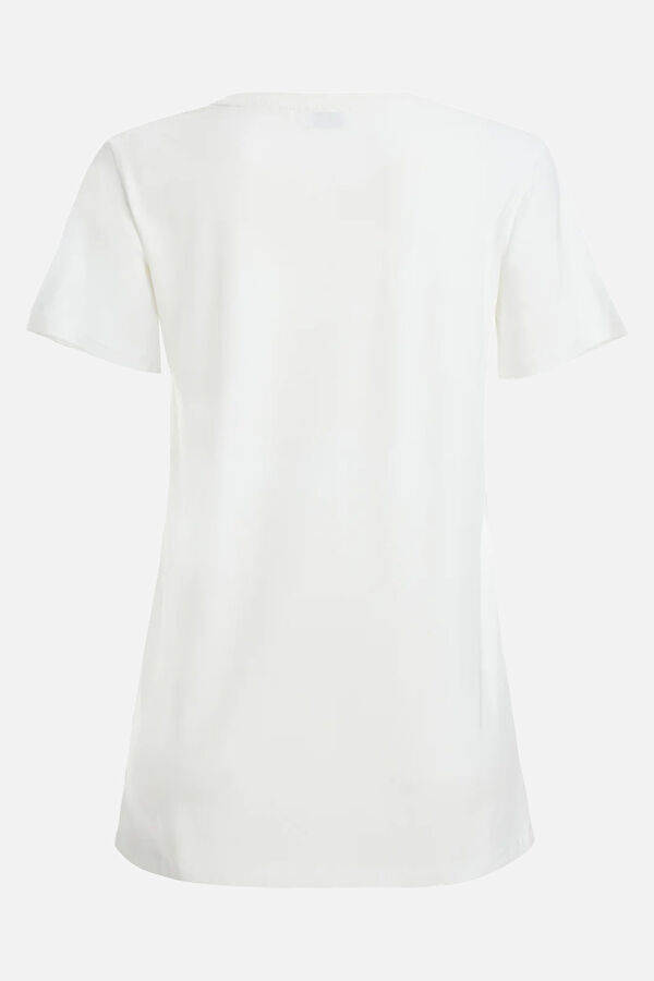 White Crew Neck Women's T-Shirt 2