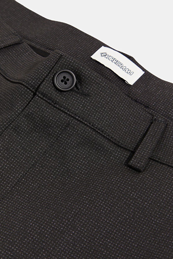 Black Straight Leg Men's Trousers 3