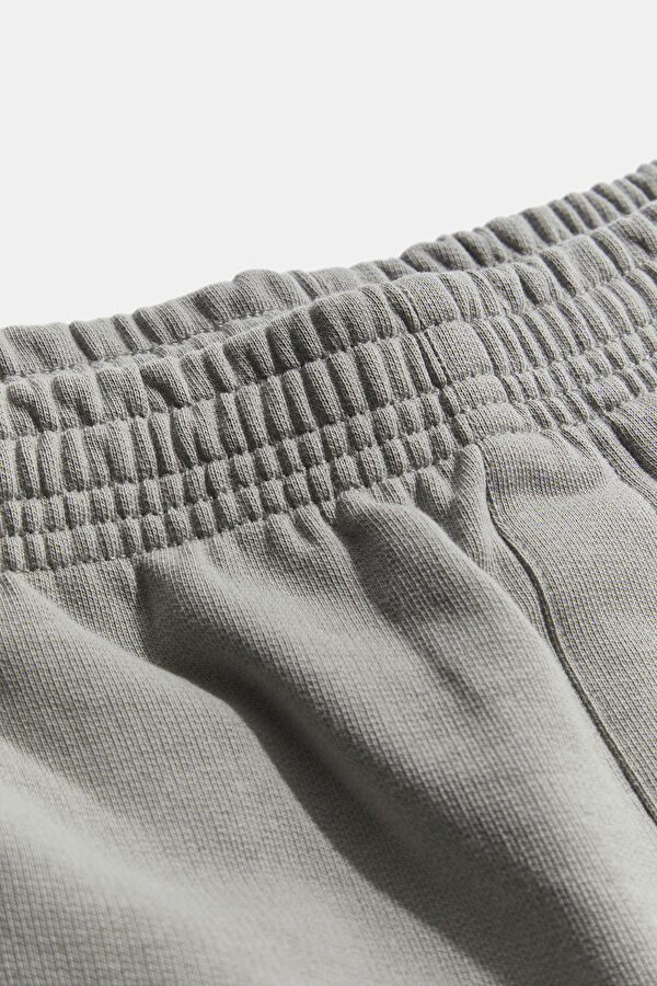 Gray Printed Organic Cotton Shorts 3