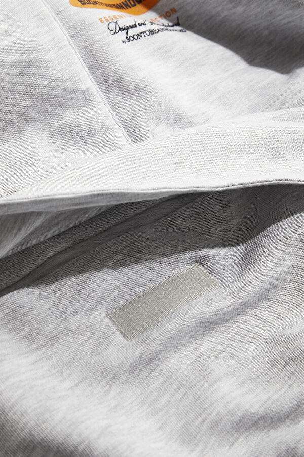 Gri Oversize Dik Yaka Erkek Sweatshirt 6