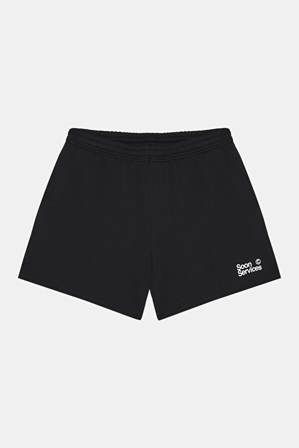 Black Printed Organic Cotton Shorts