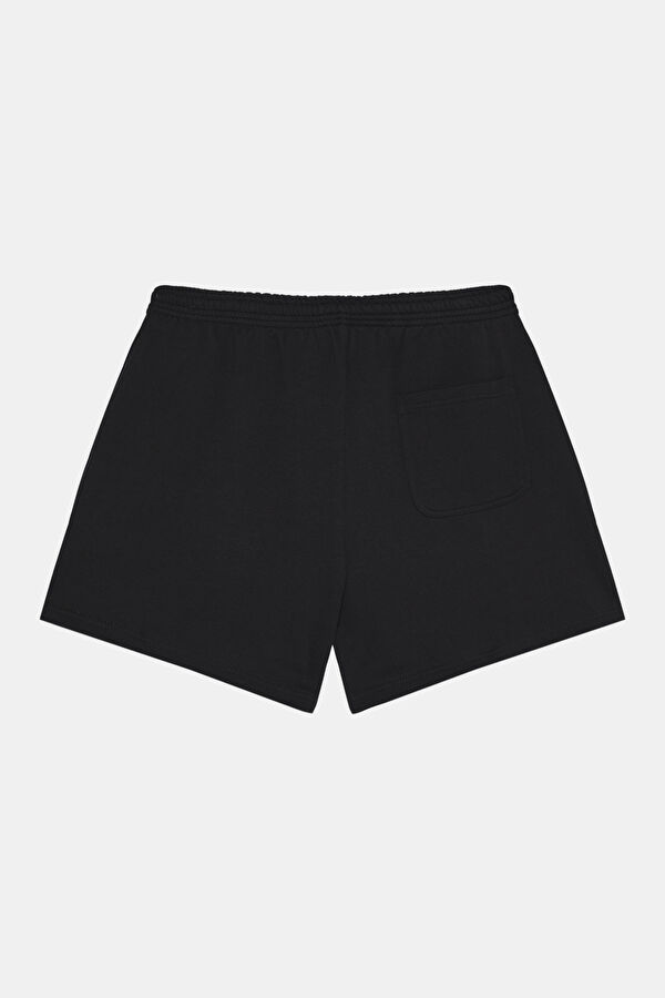 Black Printed Organic Cotton Shorts 2