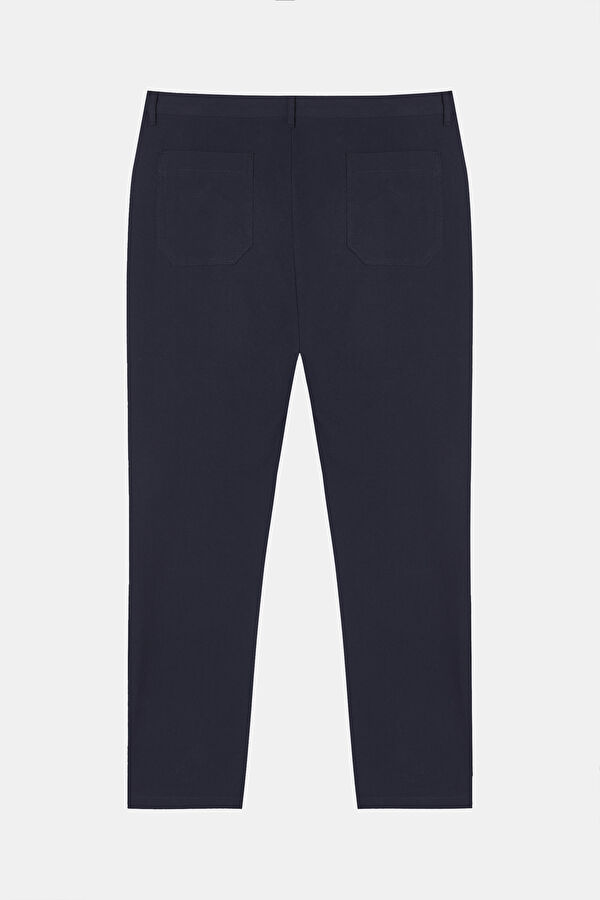 Navy Blue Straight Leg Men's Trousers 2