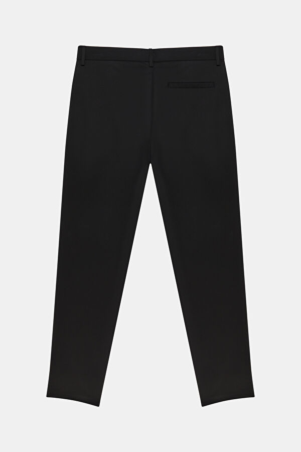 Black Straight Leg Men's Trousers 2