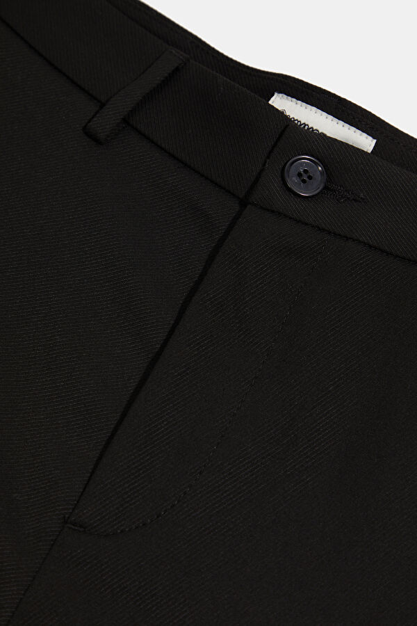 Black Straight Leg Men's Trousers 3