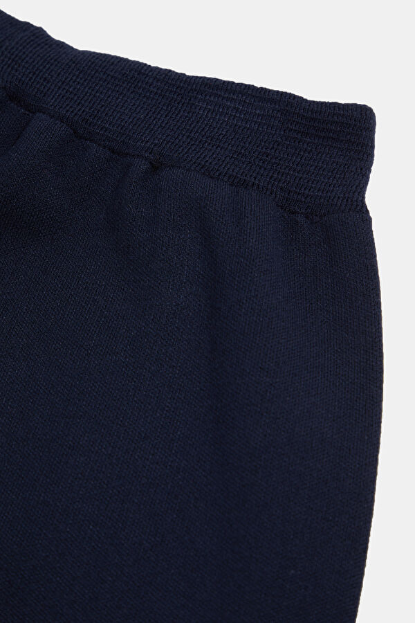 Navy Blue Slim-Fit Viscose Men's Sport Trousers 4