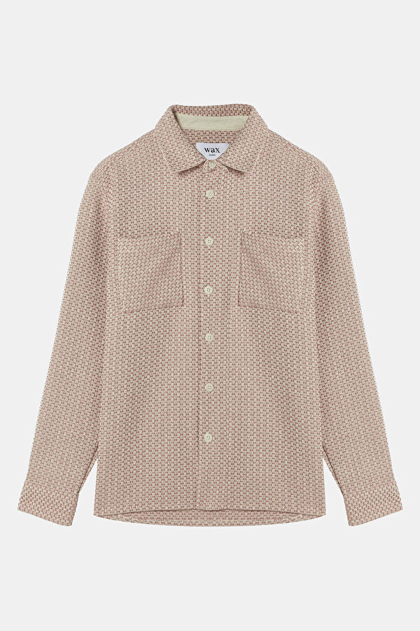Relax Fit Light Pink Patterned Men's Shirt 3