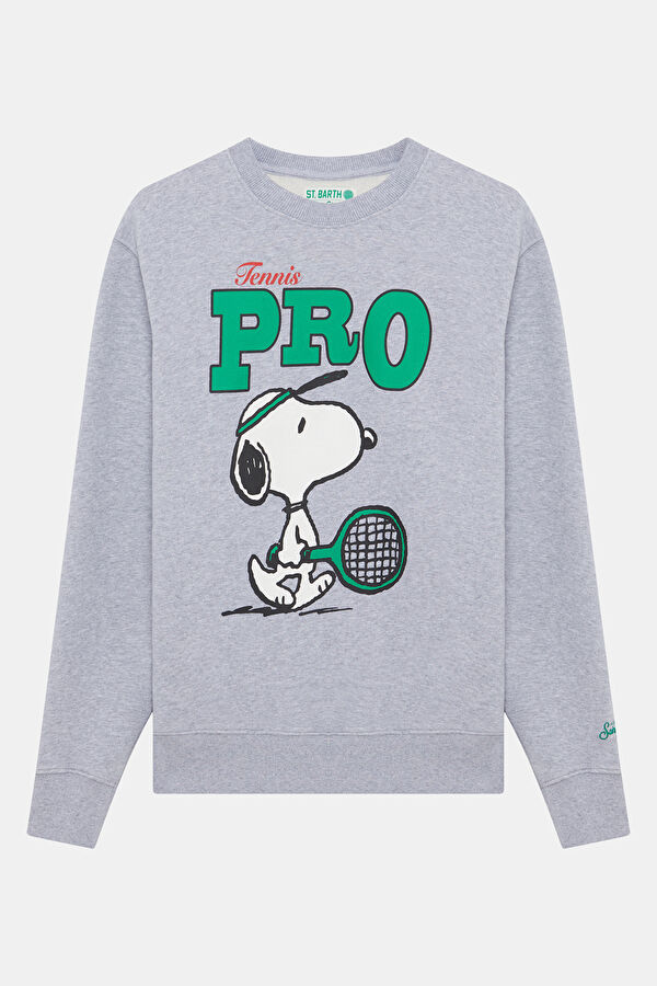 Gri Bisiklet Yaka Sweatshirt