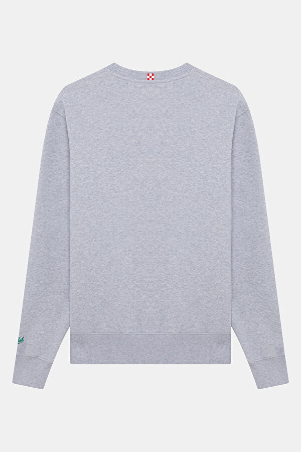 Gri Bisiklet Yaka Sweatshirt 2