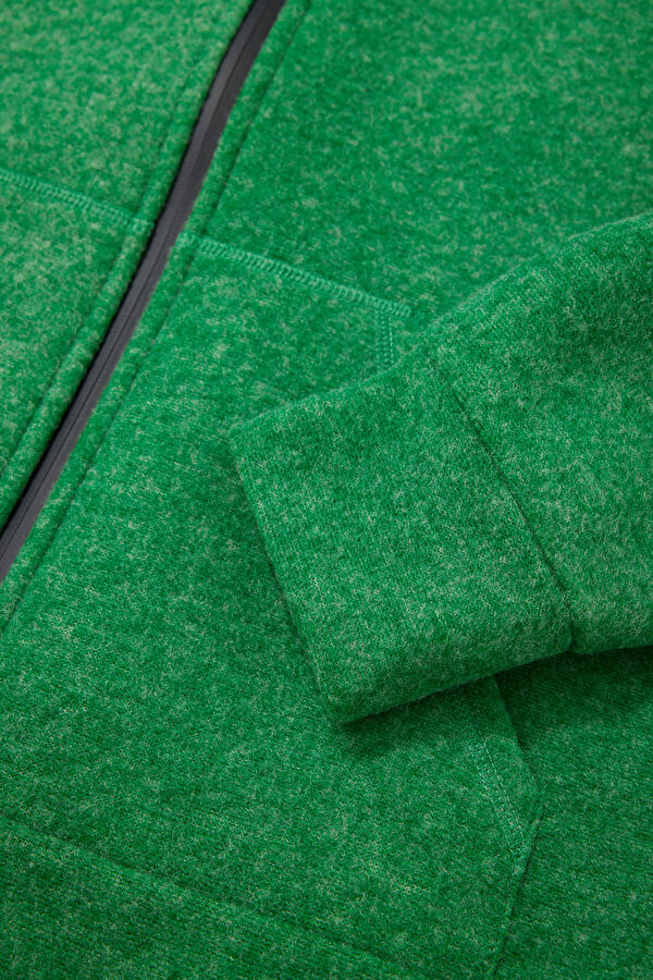 Green Zipper Men's Jacket 4