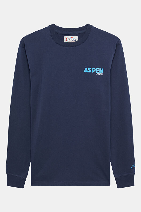 Navy Blue Crew Neck Men's T-Shirt 2