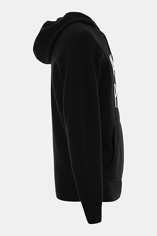 Black Wool Knit Men's Sweater 3