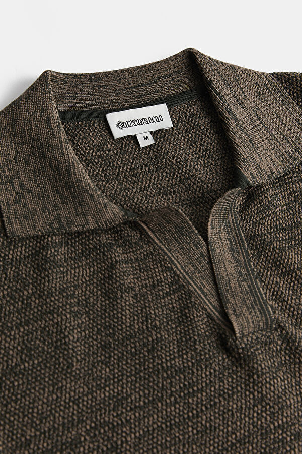 Kahve Polo Yaka T-Shirt 3