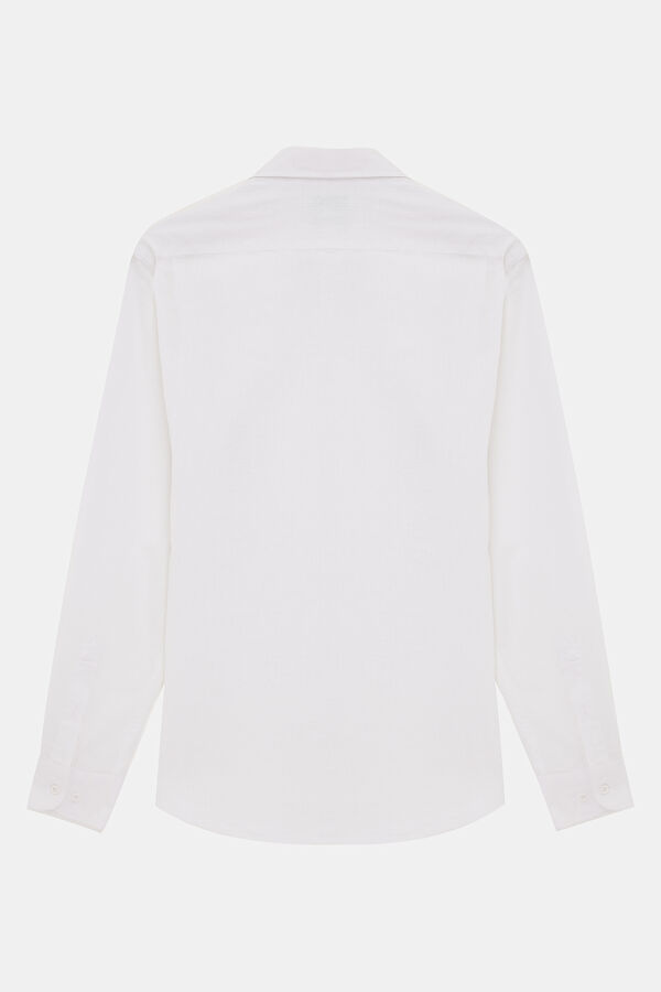 Slim Fit White Regular Shirt 2