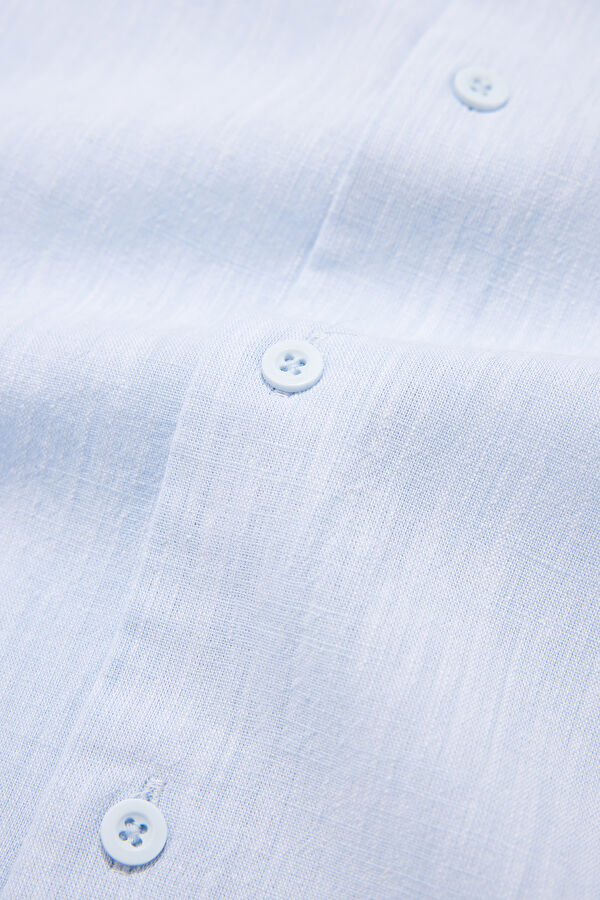 Slim Fit Light Blue Regular Men's Shirt 4
