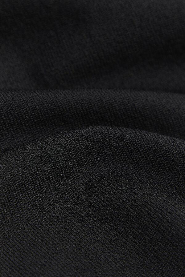 Black Polo Collar Men's T-Shirt 4