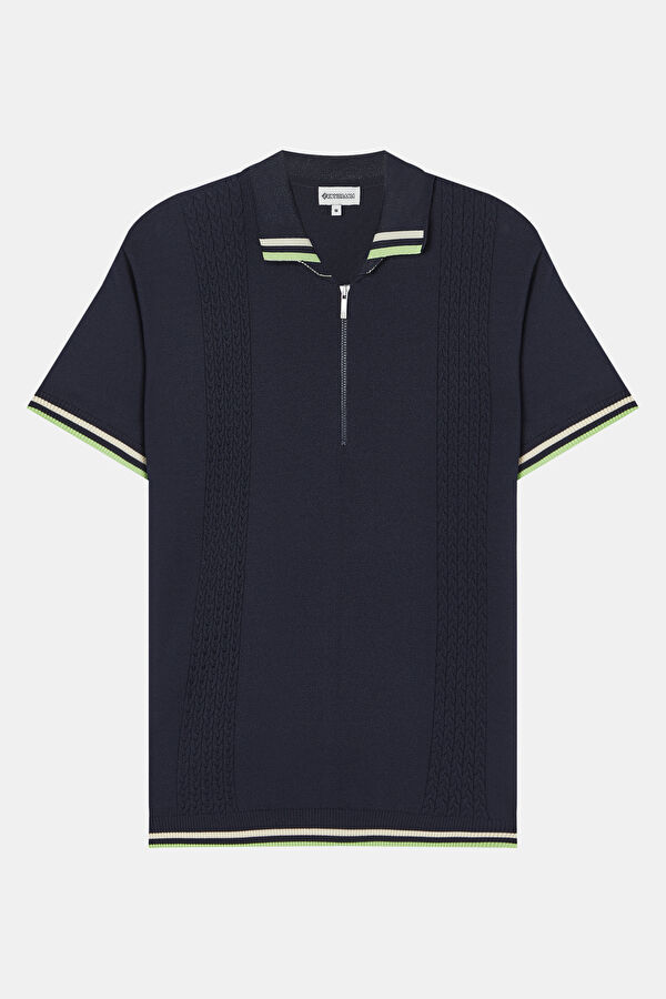 Lacivert Polo Yaka Erkek T-Shirt