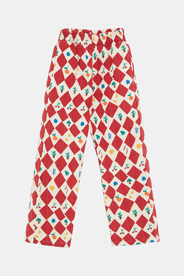 Red Slim Leg Trousers