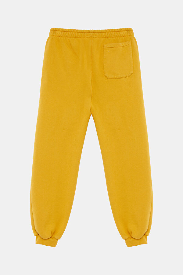 Yellow Slim-Fit Kids Sports Pants 2