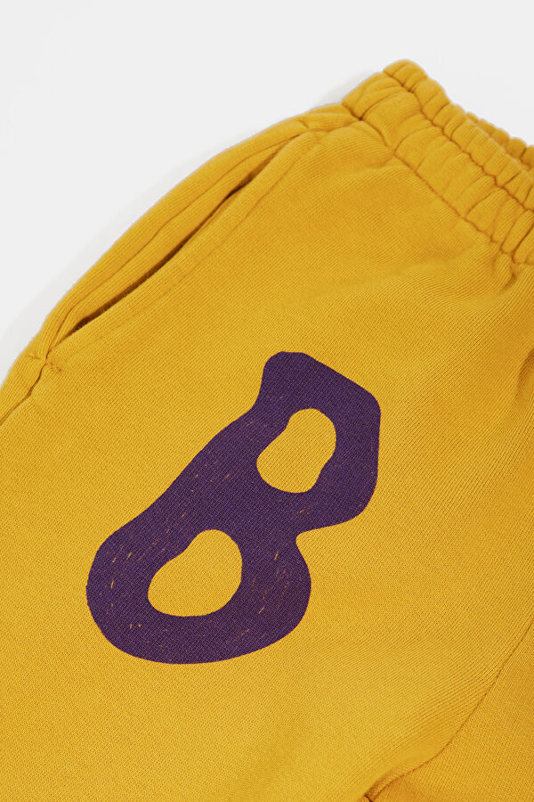 Yellow Slim-Fit Kids Sports Pants 3