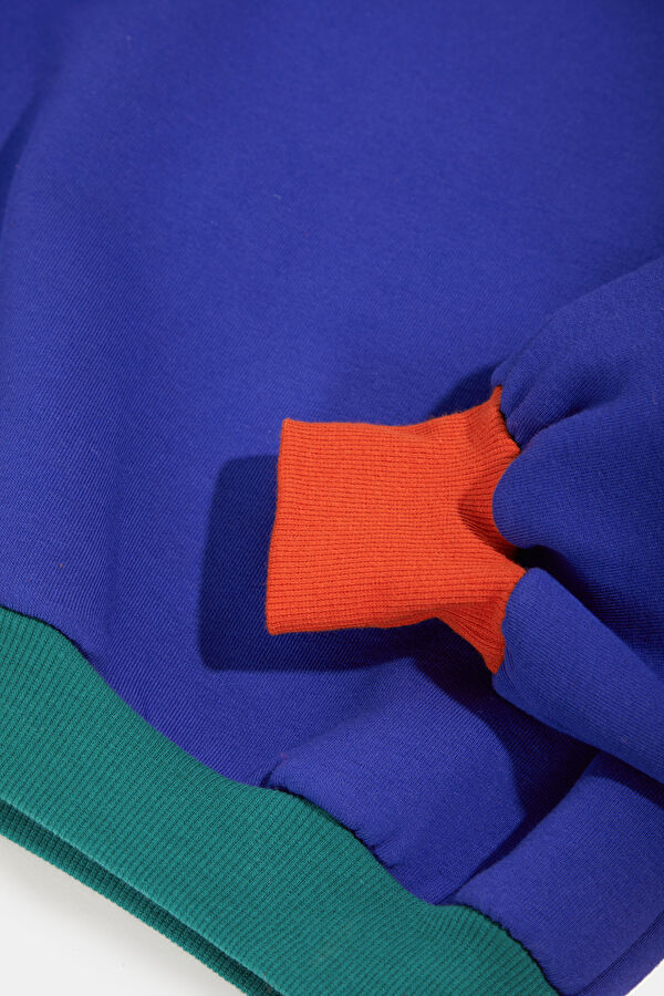 Saks Relax Kalıp Bisiklet Yaka Sweatshirt 4