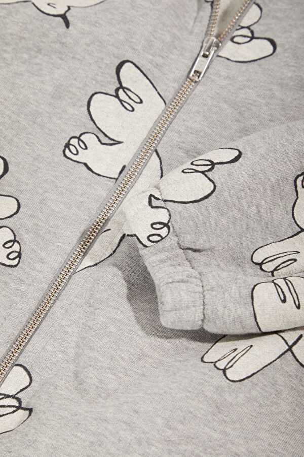 Light Grey Relax Fit Crew Neck Kids Sweatshirt 4