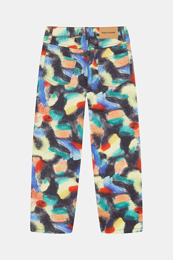 Multicolored Slim-Fit Kids Pants 2