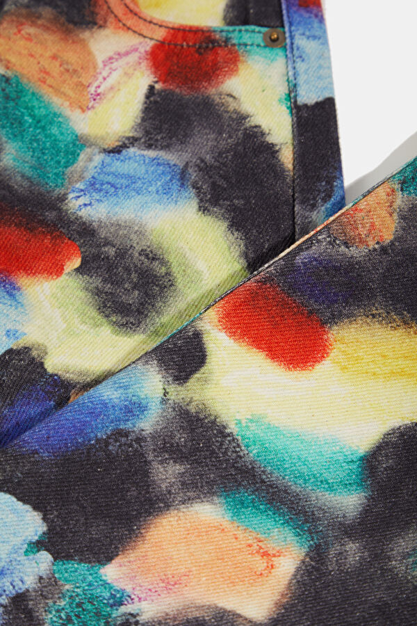 Multicolored Slim-Fit Kids Pants 4