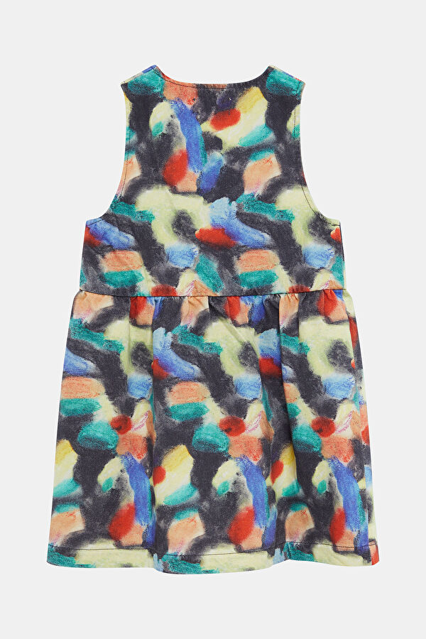 Multicolored Jacquard Mini Kids Dress 2