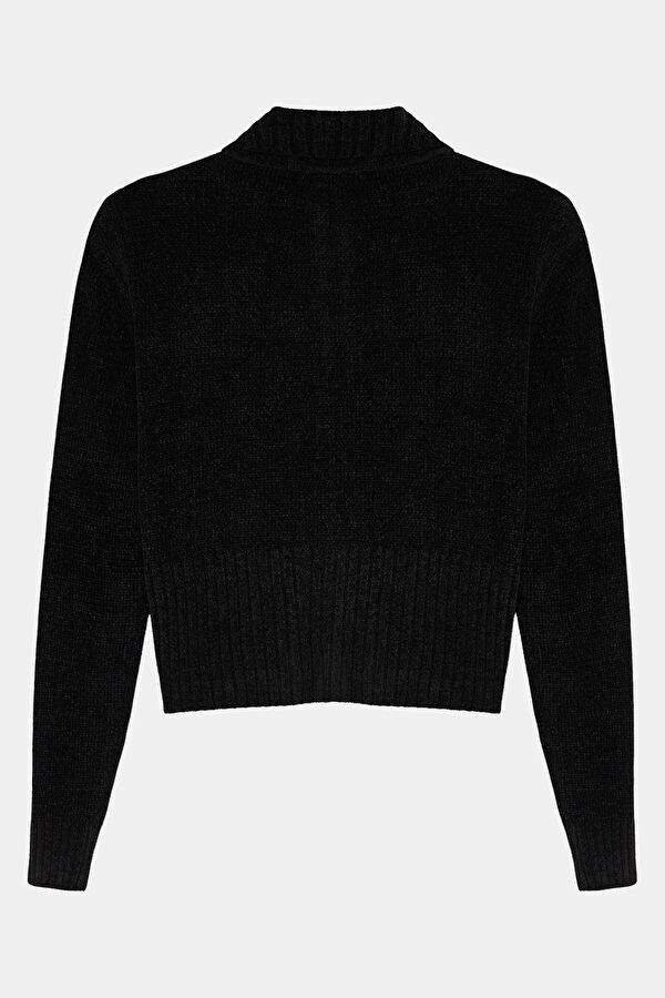 Black Knit Women's Cardigan 2