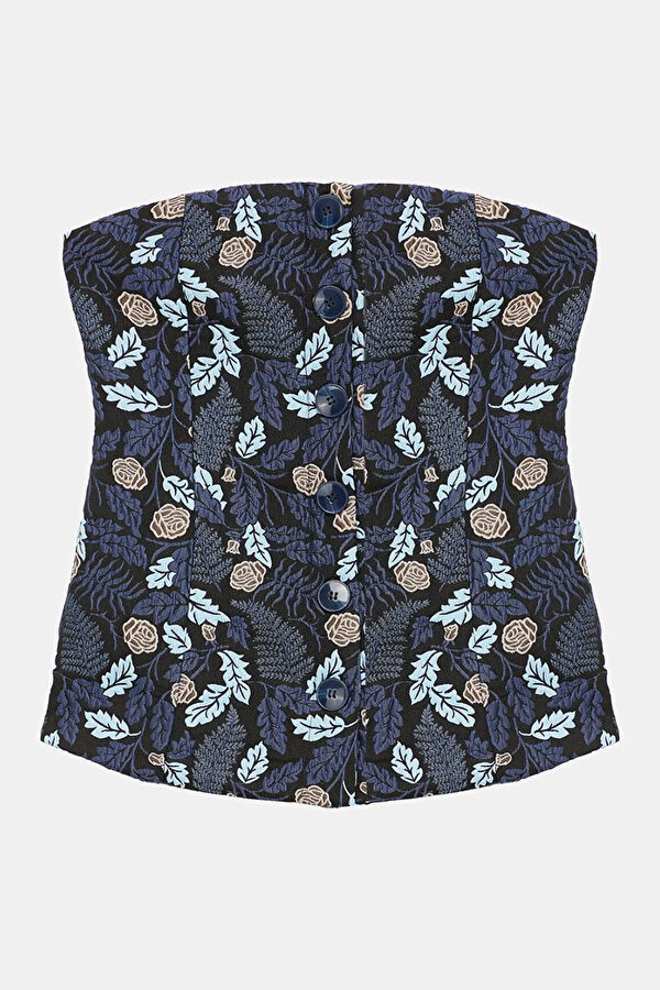 Colorful Floral Pattern Women's Blouse