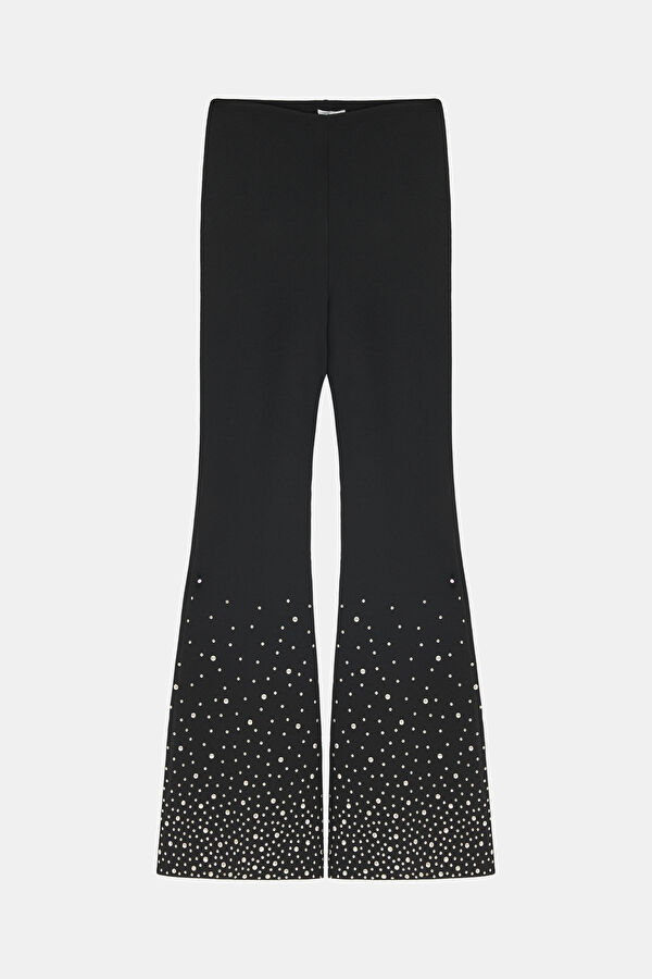 Slim Fit Black Women's Pants
