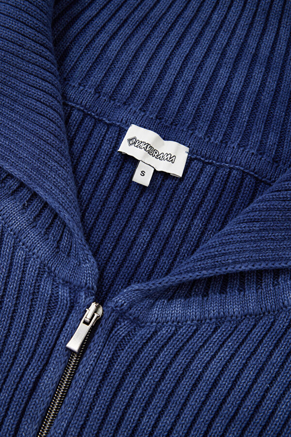 Navy Knit Women's Cardigan 3