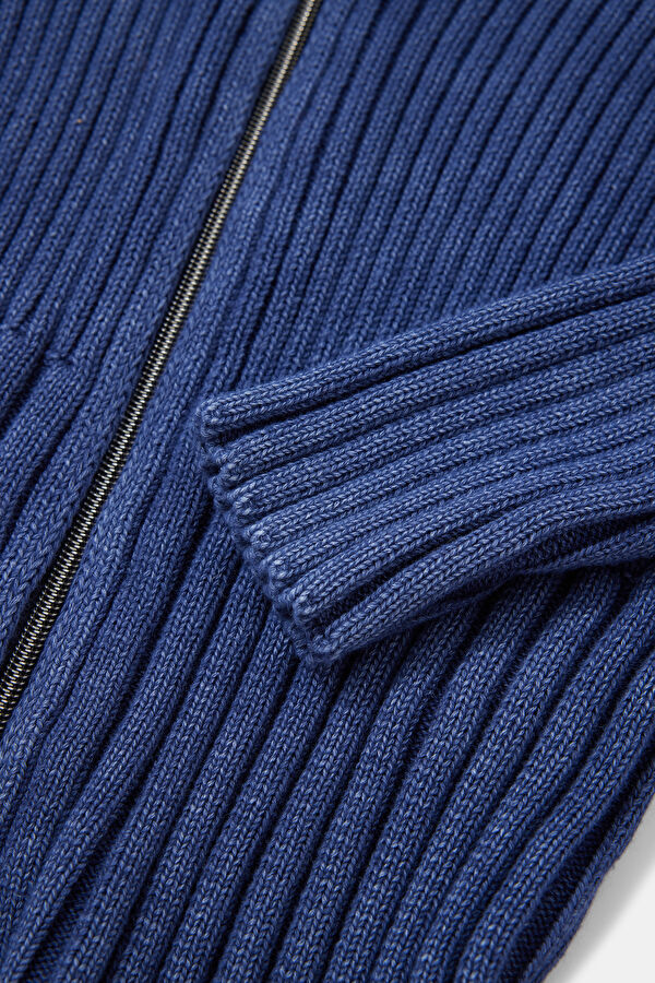 Navy Knit Women's Cardigan 4