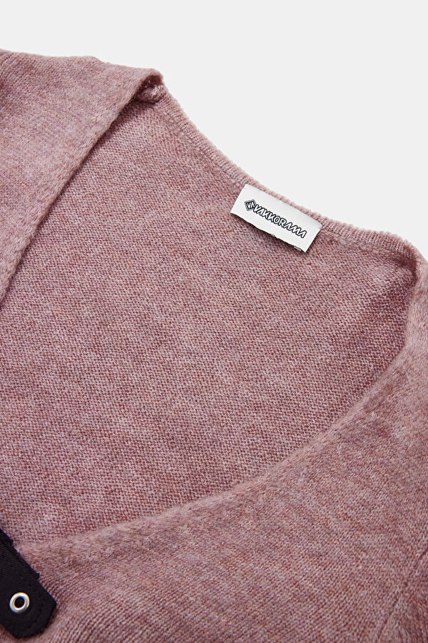 Pink Knit Women's Cardigan 3