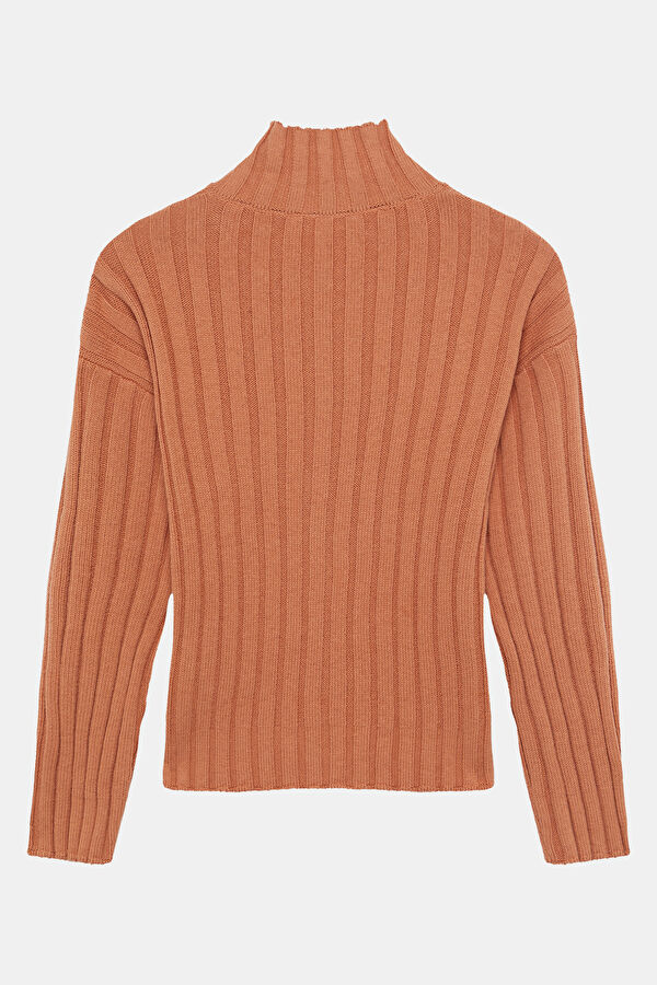 Salmon Knitted Women's Cardigan 2