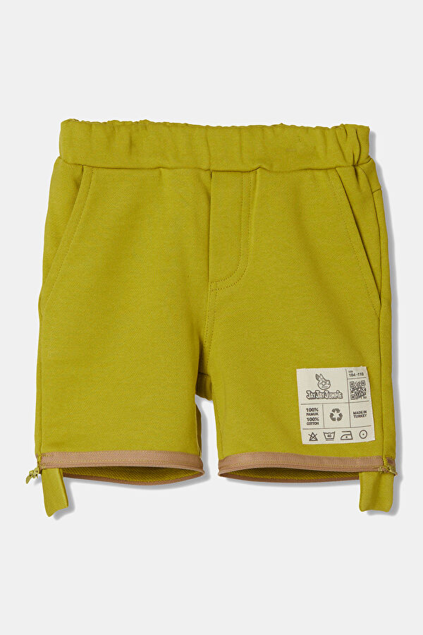 Dar Paça Sarı Spor Pantolon 3