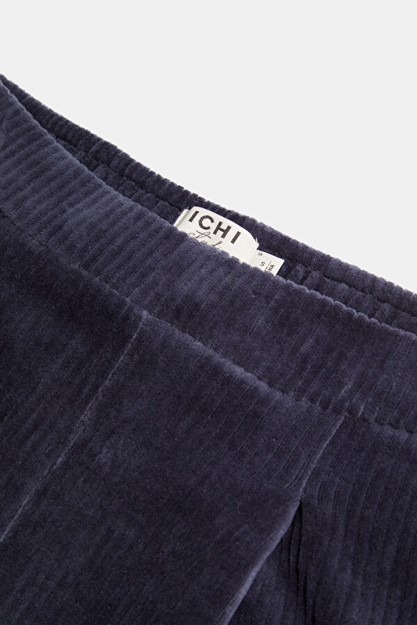 Navy Blue Straight Leg Women's Trousers 3
