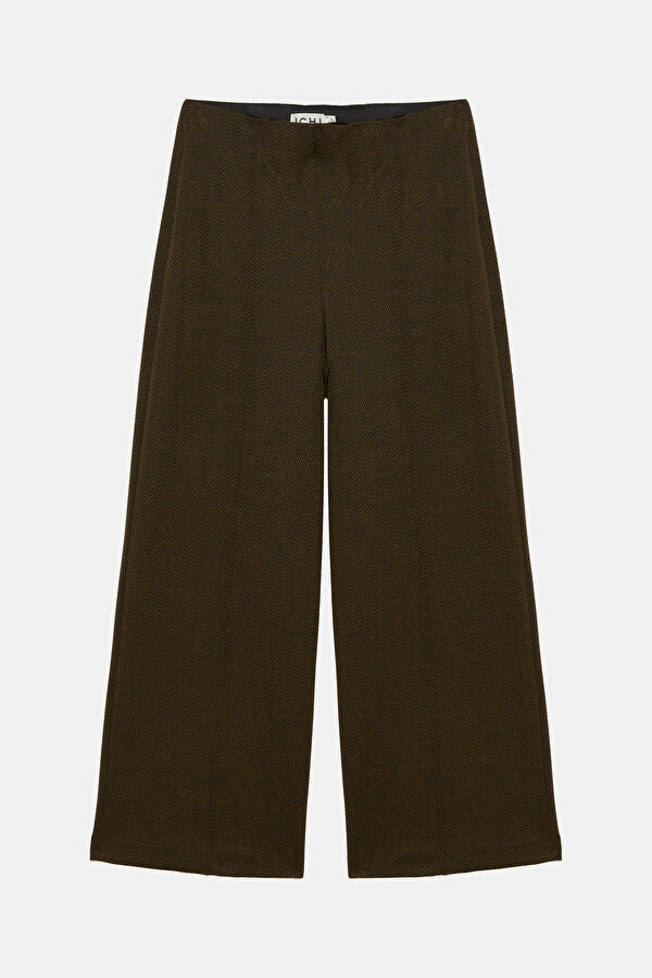 Dark Brown Women's Straight Leg Trousers
