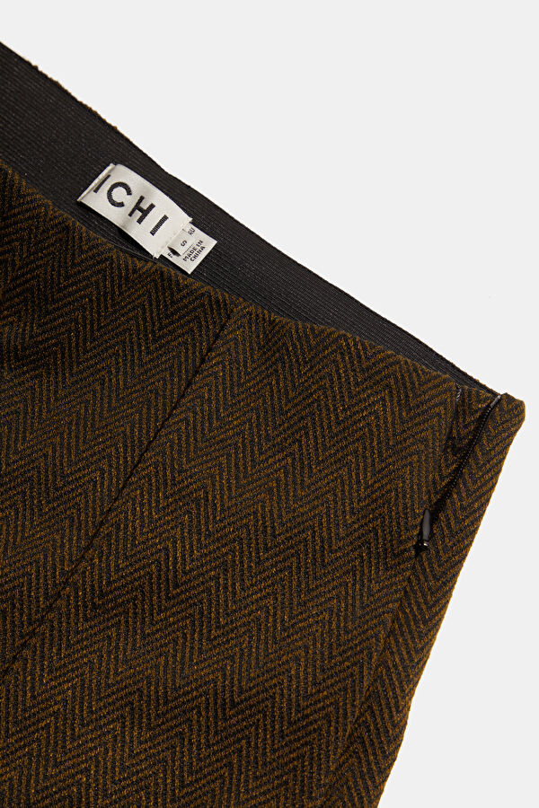 Dark Brown Women's Straight Leg Trousers 3