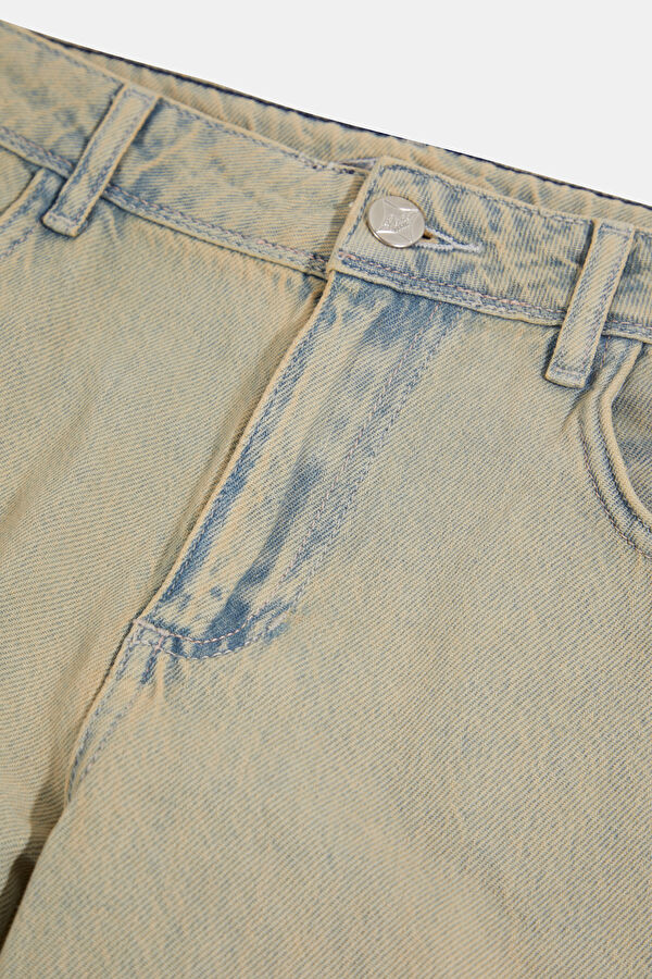 Light Blue Straight Leg Women's Trousers 3