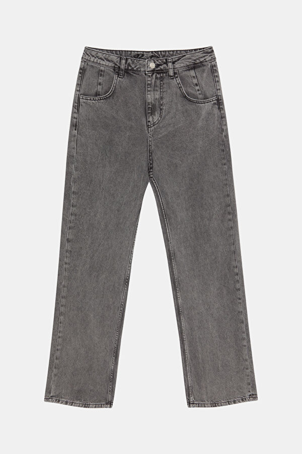 Black Straight Leg Women's Trousers