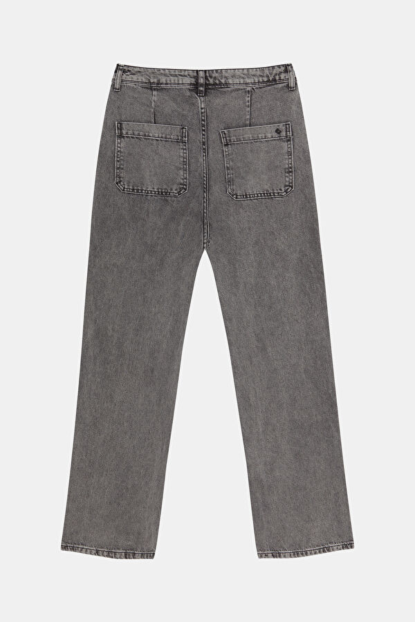 Black Straight Leg Women's Trousers 2