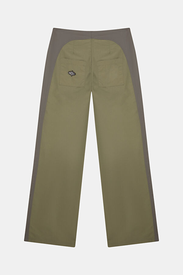 Khaki Wide Leg Women's Trousers 2