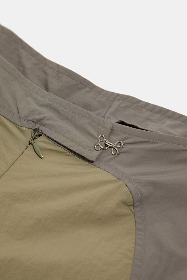 Khaki Wide Leg Women's Trousers 3