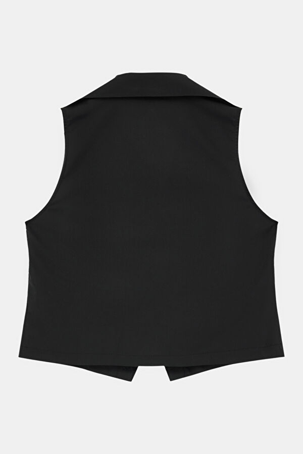 Black Sleeveless Women's Blouse 2
