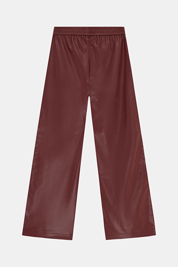 Bordo Boru Paça Kadın Pantolon 2